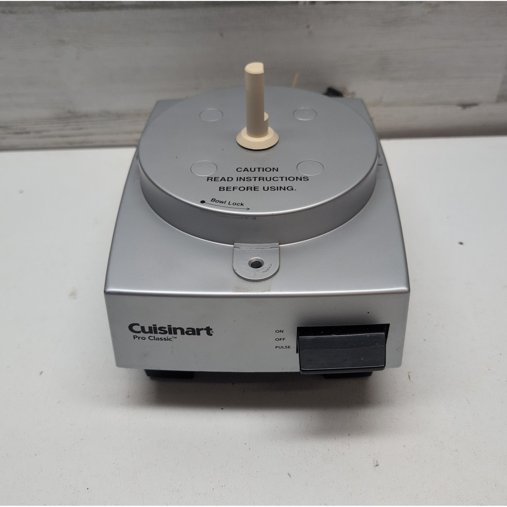 Cuisinart Pro Classic DLC-10S Silver Motor Base Tested Working